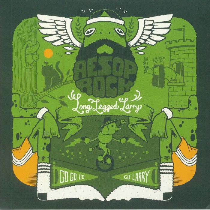 Aesop Rock – Long Legged Larry (7", Green, Rhymesayers Entertainment, 2021) Front Cover
