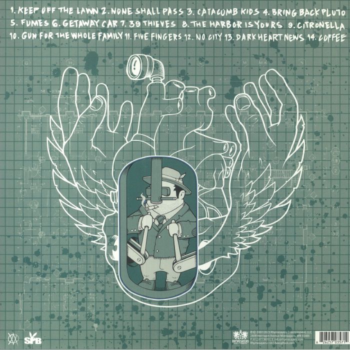 Aesop Rock – None Shall Pass (2xLP, Rhymesayers Entertainment, 2023) Back Cover