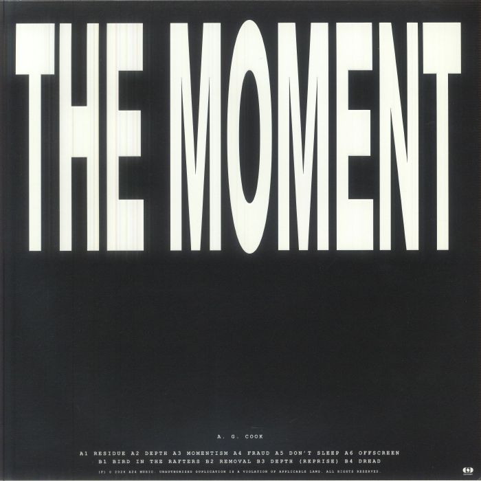 A. G. Cook – The Moment (The Score) (LP, A24 Music, 2026) Back Cover