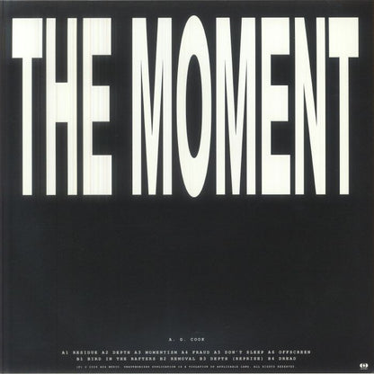 A. G. Cook – The Moment (The Score) (LP, A24 Music, 2026) Back Cover