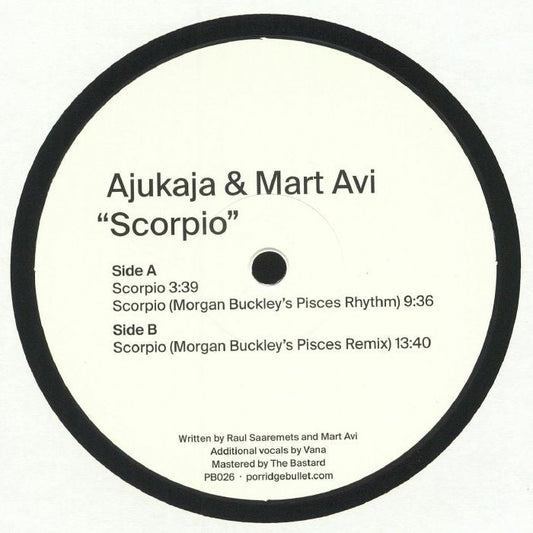 Ajukaja & Mart Avi – Scorpio (12", Porridge Bullet / Pudru Kuul, 2020) Front Cover