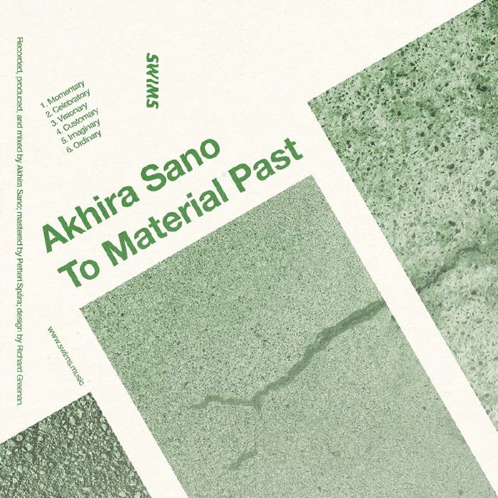 Akhira Sano – To Material Past (Cassette, SWIMS, 2025) front cover