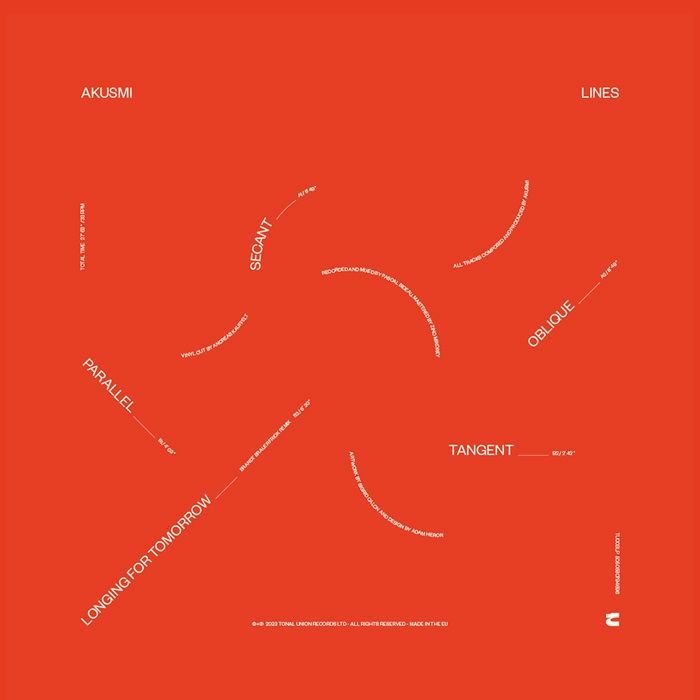 Akusmi – Lines (12", Tonal Union, 2026) Back Cover