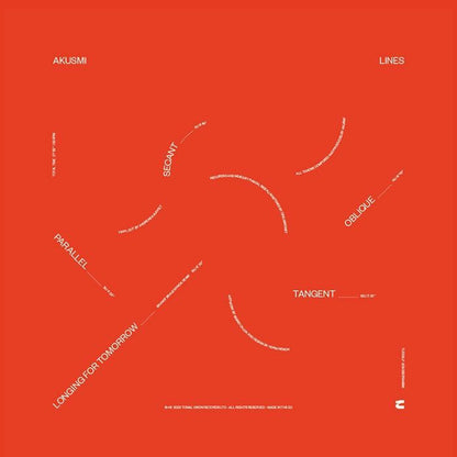 Akusmi – Lines (12", Tonal Union, 2026) Back Cover