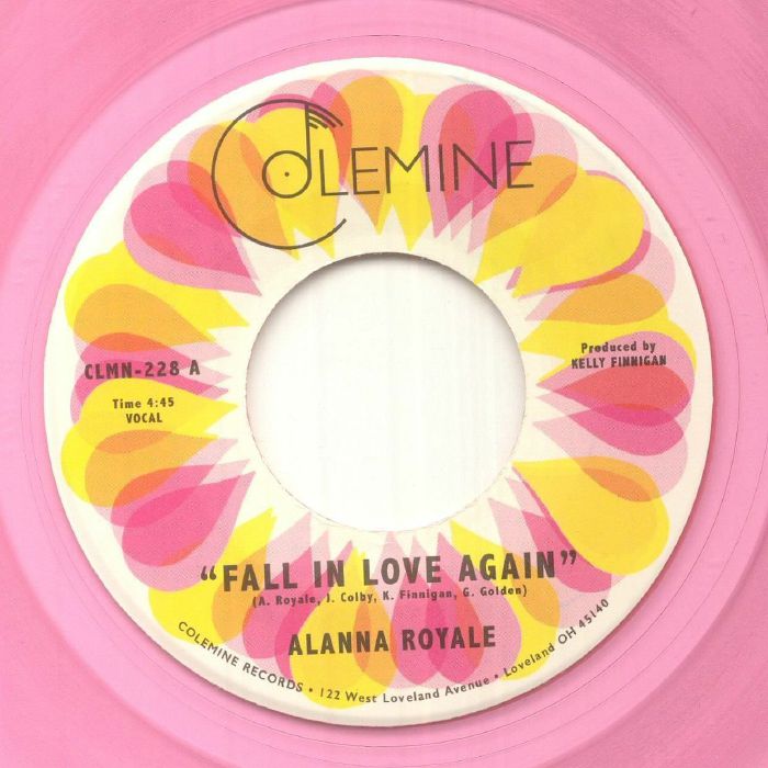 Alanna Royale – Fall In Love Again (7", Pink transparent, Colemine Records, 2022) Front Cover