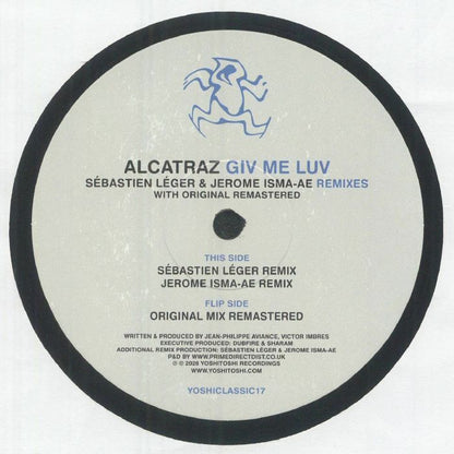 Alcatraz – Giv Me Luv (Sébastien Léger & Jerome Isma-Ae Remixes) (12", Yoshitoshi Recordings, 2026) Front Cover