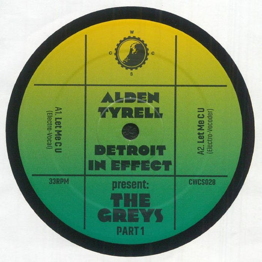 Alden Tyrell , Detroit In Effect – Present: The Greys Part 1 (12", Clone West Coast Series, 2025) Front Cover