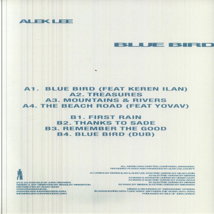Alek Lee – Blue Bird (LP, 180g, Isle Of Jura, 2026) Back Cover