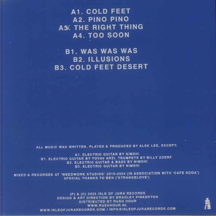 Alek Lee – Cold Feet (LP, Isle Of Jura, 2025) Back Cover