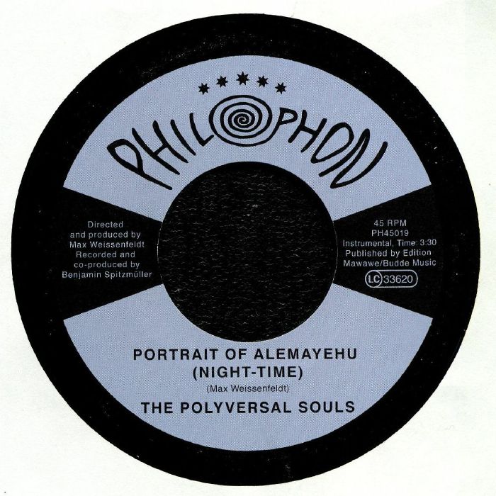 Alemayehu Eshete & The Polyversal Souls – Addis Abeba Bete (Live) / Portrait Of Alemayehu (Night-Time) (7", Philophon, 2019) Back Cover