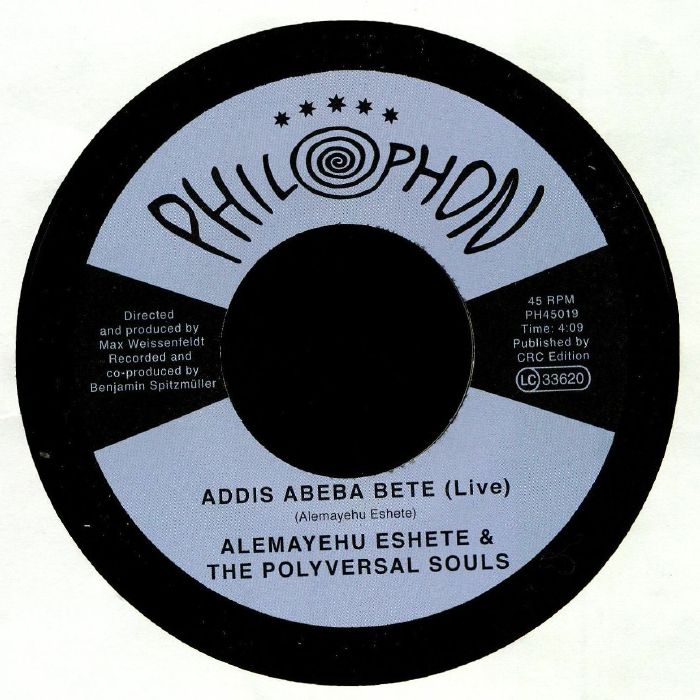 Alemayehu Eshete & The Polyversal Souls – Addis Abeba Bete (Live) / Portrait Of Alemayehu (Night-Time) (7", Philophon, 2019) Front Cover
