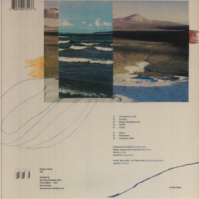 Alexandra Spence – Your Whistle Tells Of Landscape (LP, Students Of Decay, 2025) Back Cover