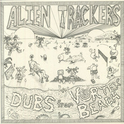 Alien Trackers – Dubs from Vortex Beach (LP, Green, Jahtari, 2025) Front Cover
