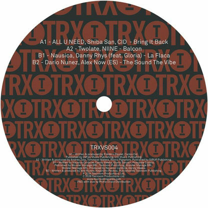 All U Need / Shiba San / Twolate / Dario Nunez – Toolroom Trax Sampler Vol 4 (12", Toolroom Trax, 2026) Back Cover