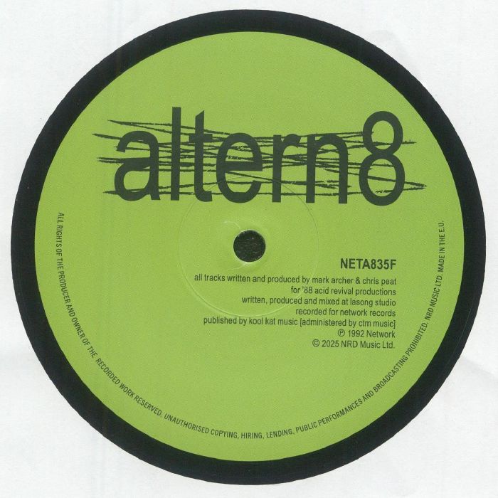 Altern 8 – Frequency (12", Network Records, 2025) Front Cover