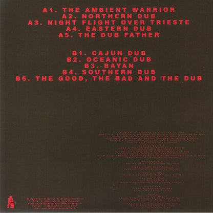 Ambient Warrior – Dub Journey's (LP, Isle Of Jura, 2021) Back Cover