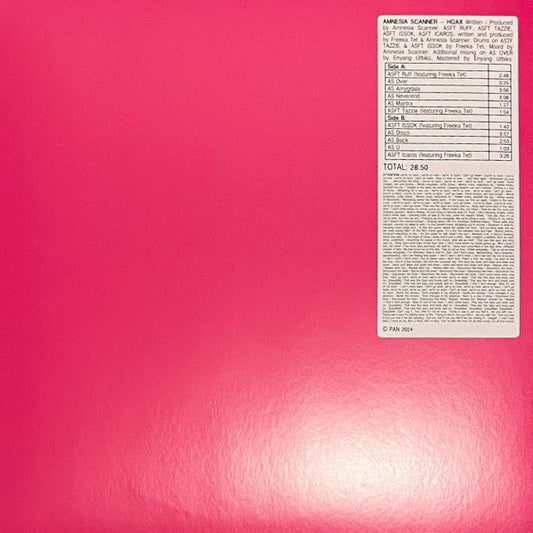 Amnesia Scanner Freeka Tet – Hoax + Strobe.Rip (3xLP+Box Set, Pan, 2024) Front Cover