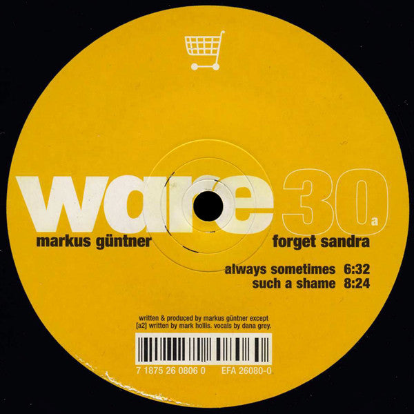 Markus Güntner – Forget Sandra (12", Ware, 2002) Front Cover