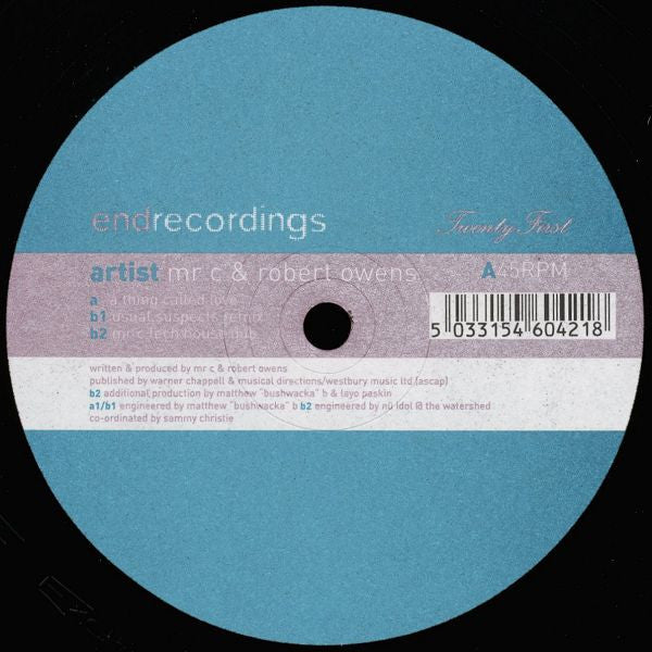 Mr. C & Robert Owens – A Thing Called Love (12", End Recordings, 1998) Front Cover