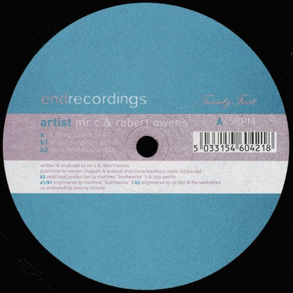 Mr. C & Robert Owens – A Thing Called Love (12", End Recordings, 1998) Front Cover