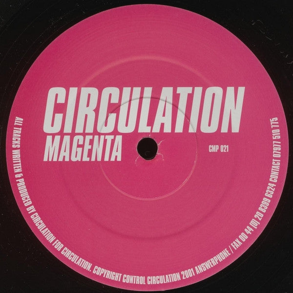 Circulation – Magenta (12", Circulation, 2001) Front Cover