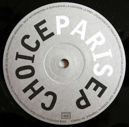 Choice – Paris EP (12", Fnac Music Dance Division, 1993) Image 3