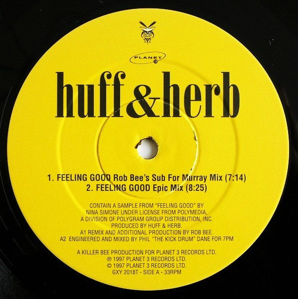 Huff & Herb – Feeling Good (12", Planet 3 Records, 1997) Image 4