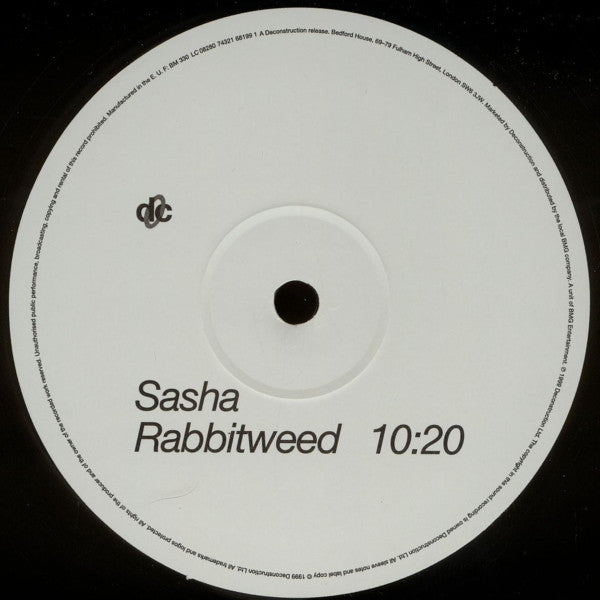 Sasha – Xpander EP (2x12", Deconstruction, 1999) Image 5