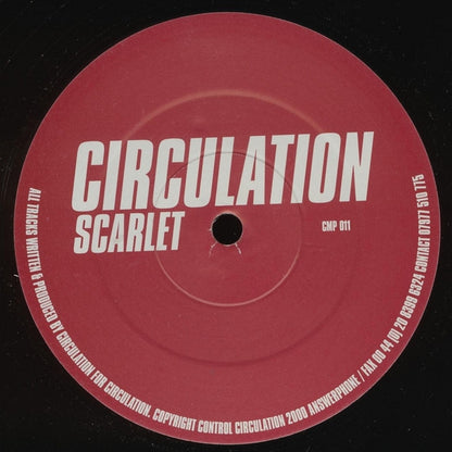 Circulation – Scarlet (12", Circulation, 1999) Front Cover