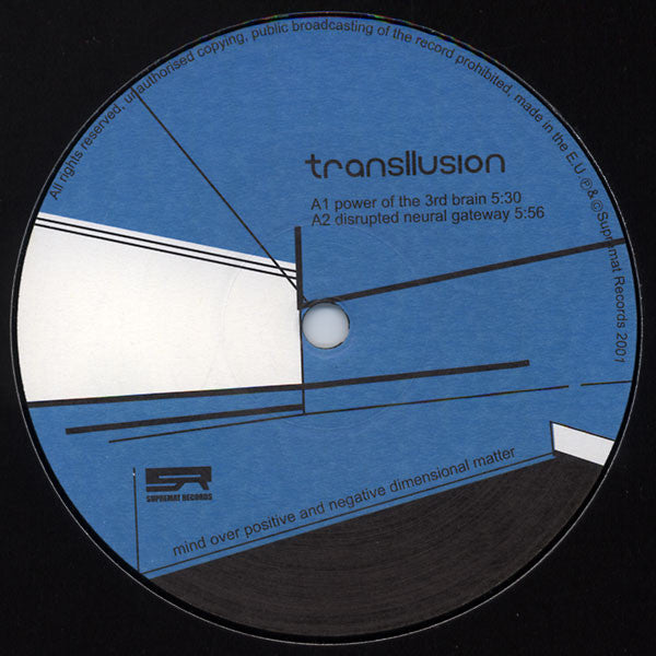 Transllusion – Mind Over Positive And Negative Dimensional Matter (12", Supremat, 2001) Front Cover