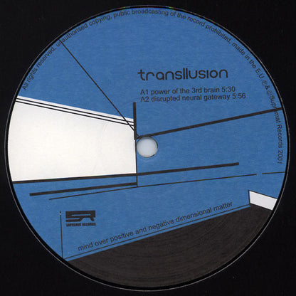 Transllusion – Mind Over Positive And Negative Dimensional Matter (12", Supremat, 2001) Front Cover