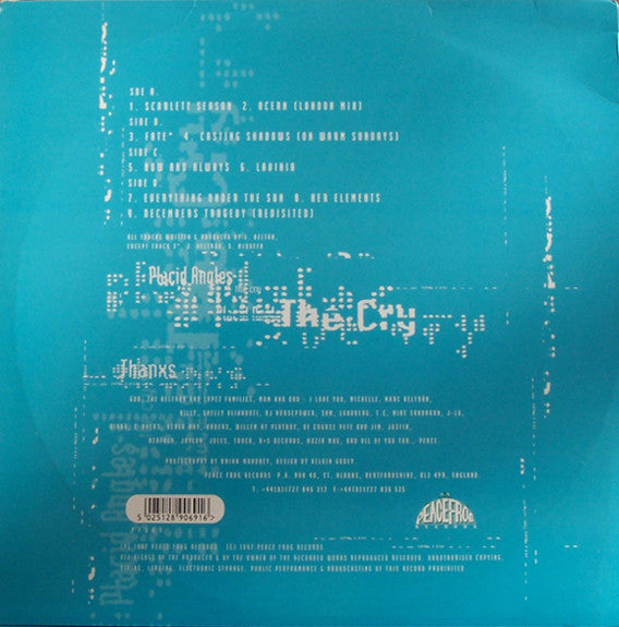 Placid Angles – The Cry (2xLP, Peacefrog Records, 1997) Back Cover