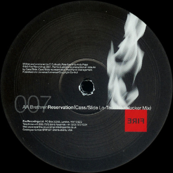 Brethren – Reservation (12", Fire, 2001) Image 4