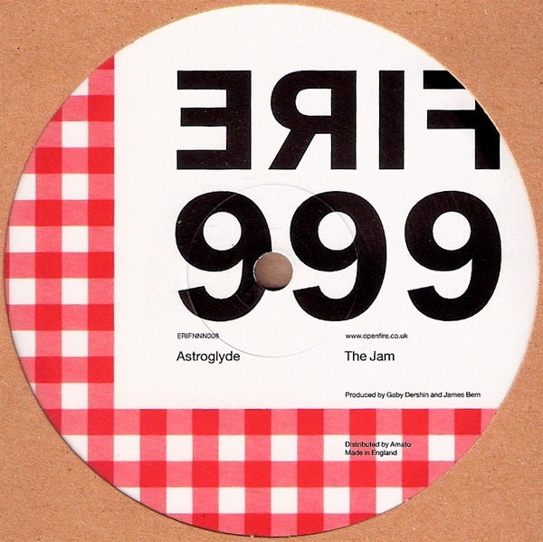 Astroglyde – The Jam (12", Fire 999, 2002) Front Cover