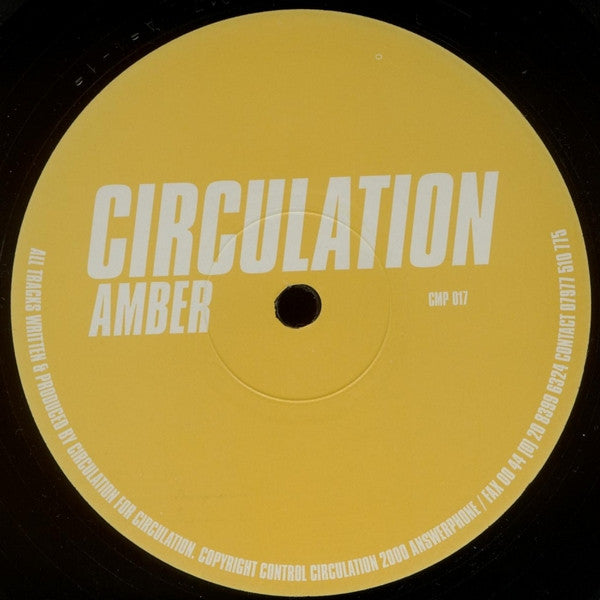 Circulation – Amber (12", Circulation, 2000) Front Cover