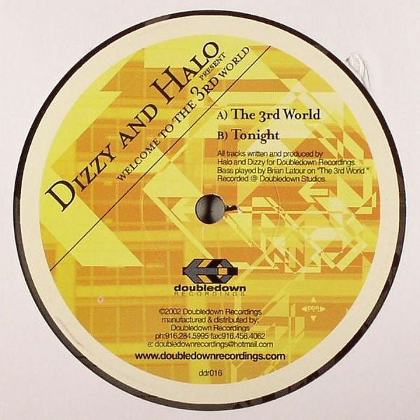 Dizzy And Halo – Welcome To The 3rd World (12", Doubledown Recordings, 2002) Front Cover