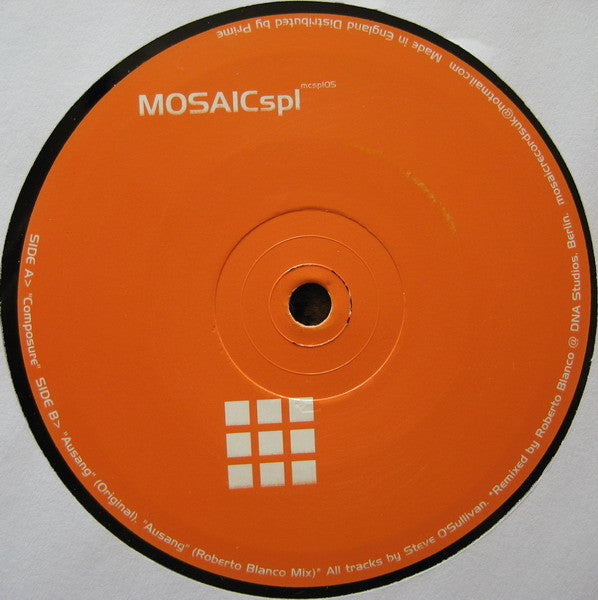Steve O'Sullivan – Composure (12", Mosaic, 2001) Front Cover