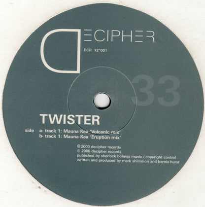 Twister – Mauna Kea (12", Decipher Recordings, 2000) Image 3