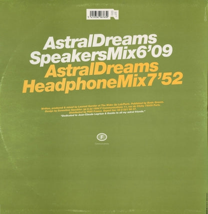 Laurent Garnier – Astral Dreams (12", F Communications, 1994) Back Cover