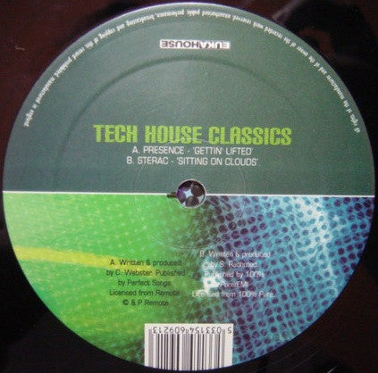 Various – Tech House Classics (2x12", Eukahouse, 2001) Back Cover