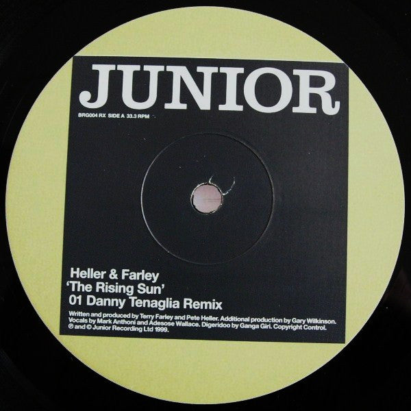 Heller & Farley – The Rising Sun (12", Junior, 1999) Front Cover