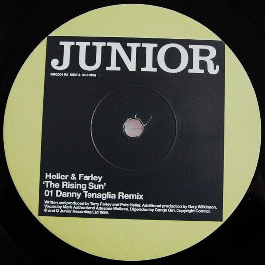 Heller & Farley – The Rising Sun (12", Junior, 1999) Front Cover