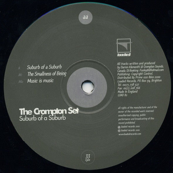 The Crompton Set – Suburb Of A Suburb (12", Loaded Records, 2001) Image 4