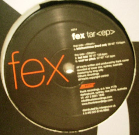 Fex – Tar EP (12", Thunk, 2000) Front Cover
