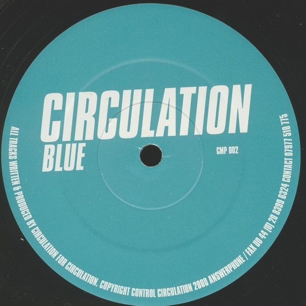 Circulation – Blue (12", Circulation, 1998) Front Cover