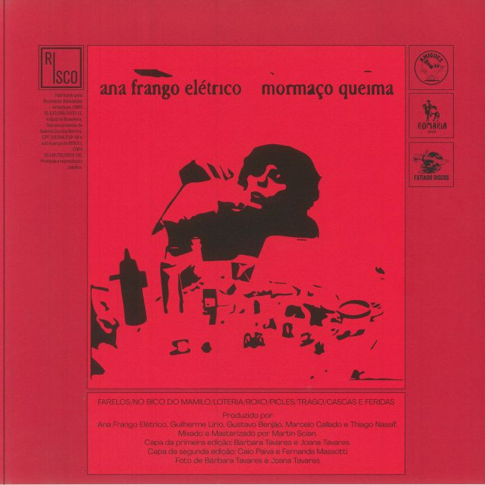 Ana Frango Elétrico – Mormaço Queima (LP, Mr Bongo, Amigues Do Vinil, Romaria Discos, Fatiado Discos, 2025) back cover