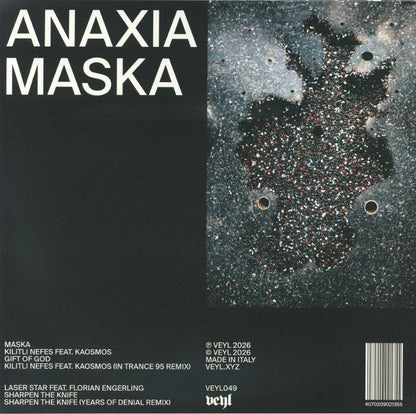 Anaxia – Maska (LP, VEYL, 2026) Back Cover