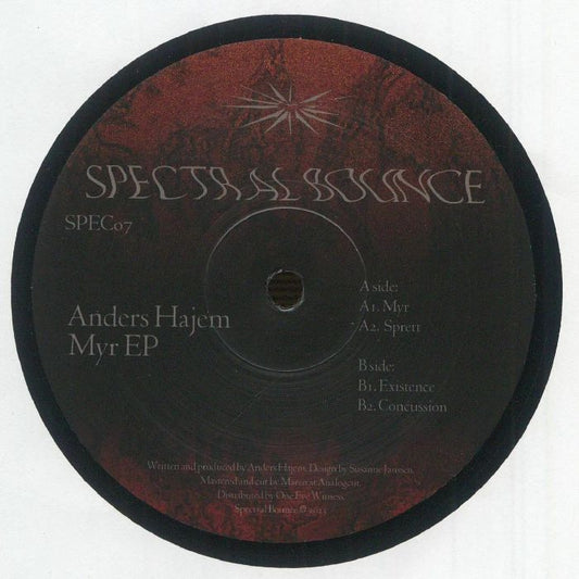 Anders Hajem – Myr EP (12", Spectral Bounce, 2026) Front Cover