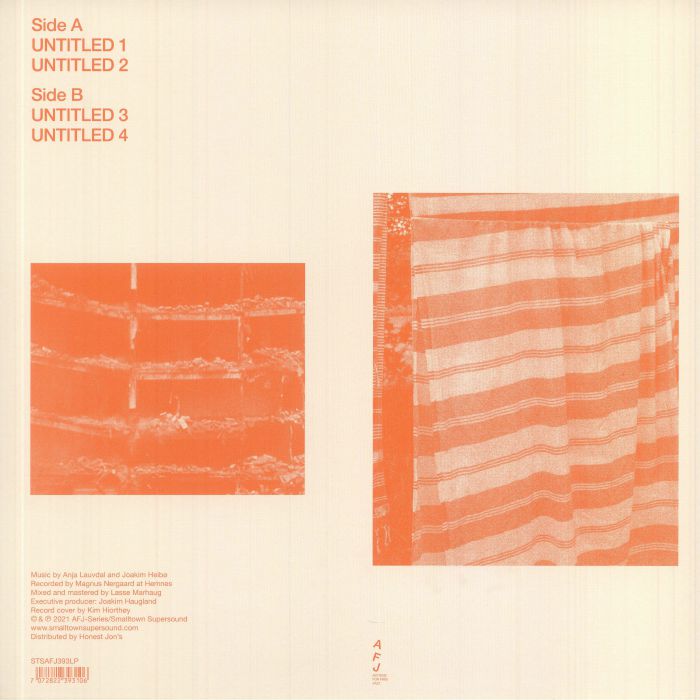 Anja Lauvdal & Joakim Heibø – All My Clothes (LP, Smalltown Supersound, 2025) back cover