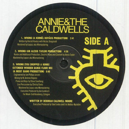 Annie & The Caldwells – Wrong / I Made It Remixes (12", Luaka Bop, 2026) Front Cover